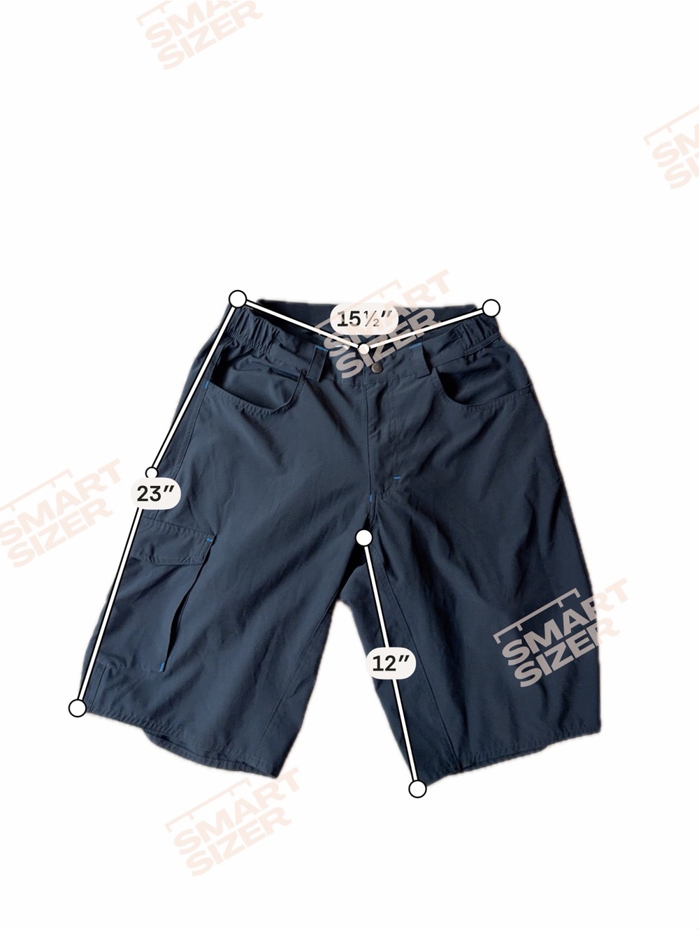 Performance Men's Black Cargo Shorts - Tech Pocket Style size M - Picture 6 of 6